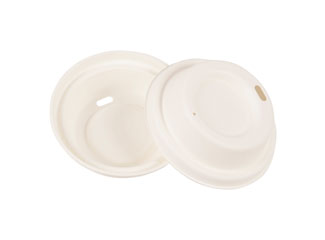 Zero Waste Eco Friendly Disposable Compostable Biodegradable Paper Pulp Hot Drink Cup Dome Lid