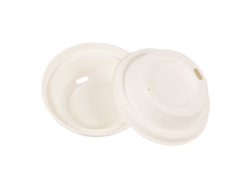 90mm Eco Friendly Disposable Compostable Biodegradable Paper Pulp Coffee Cup Cip Lid