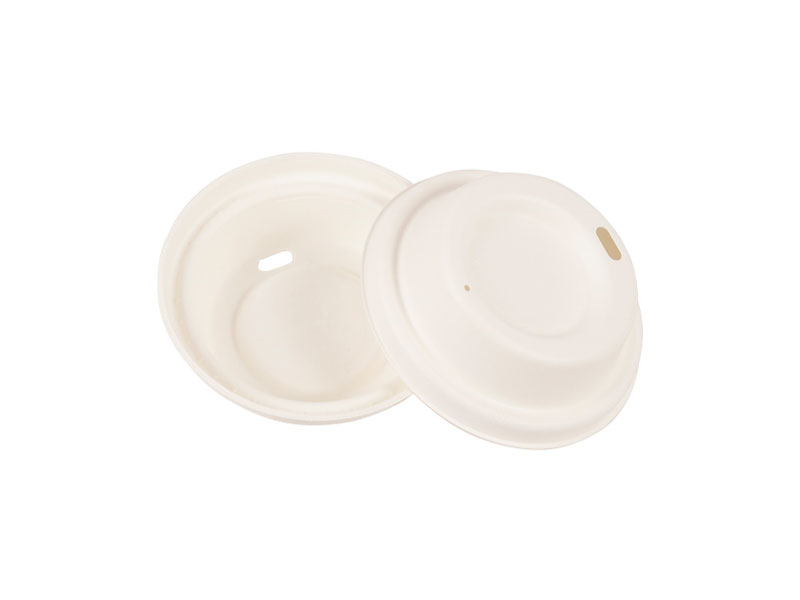 Bagasse Sugarcane Disposable Compostable Biodegradable Brown Paper Pulp Coffee Cup Sip Lid