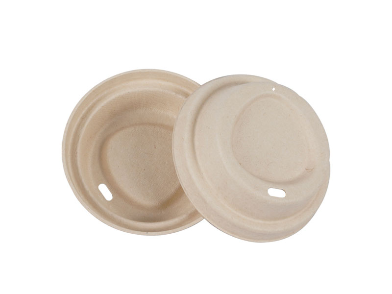 Earth Friendly Eco Personalized Disposable Compostable Biodegradable Paper Pulp Sip Lid