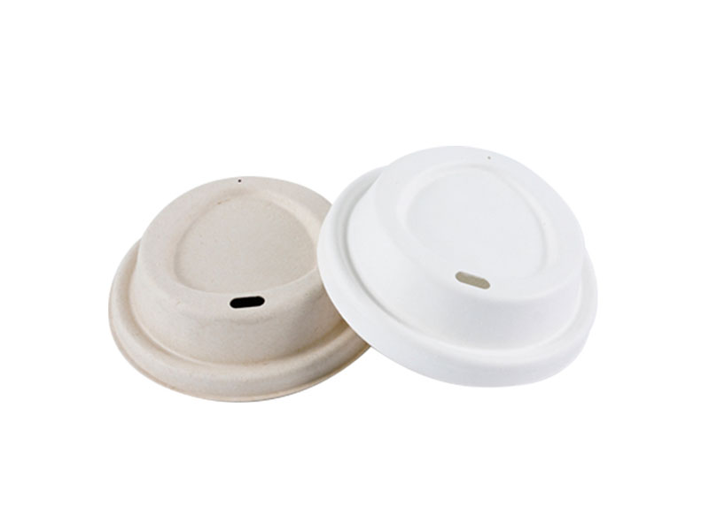 Zero Waste Eco Friendly Disposable Compostable Biodegradable Paper Pulp Cold Cup Sip Lid
