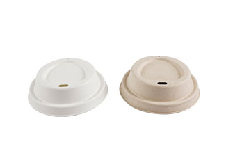 90mm Eco Friendly Disposable Compostable Biodegradable Paper Pulp Coffee Cup Lid