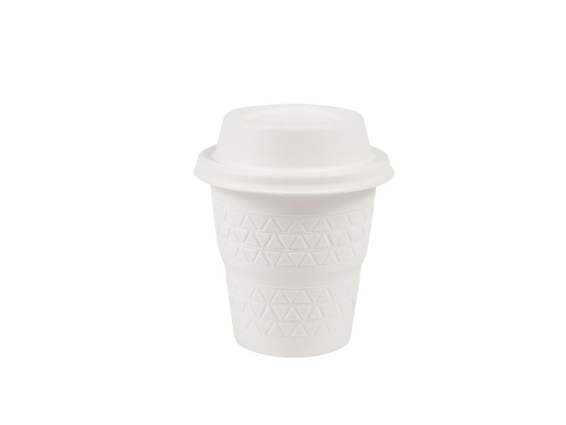 Zero Waste Eco Friendly Custom Disposable Compostable Biodegradable Paper Pulp Coffee Cup Lid