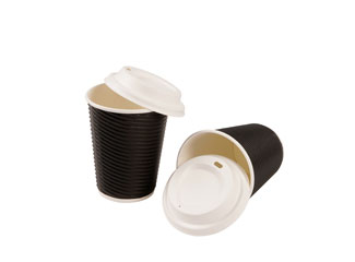 Zero Waste Eco Friendly Disposable Compostable Biodegradable Cup Lids Made Of Paper Pulp