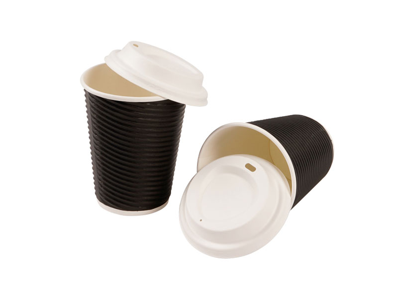 Zero Waste Eco Friendly Disposable Compostable Biodegradable Cup Lids Made Of Paper Pulp