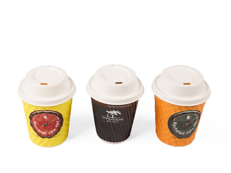 Zero Waste Eco Friendly Disposable Compostable Biodegradable Paper Pulp Hot Coffee Cup Lid Cover