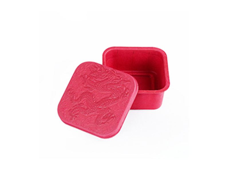 Zero Waste Eco Friendly Disposable Compostable Biodegradable Red Paper Pulp Gift Box