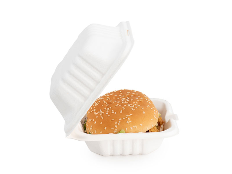 Eco Friendly Disposable Biodegradable Compostable Disposable Microwave Paper Pulp Take Away Container