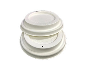 Eco Personalized Disposable Compostable Biodegradable Paper Pulp Sip Lid 84 MM