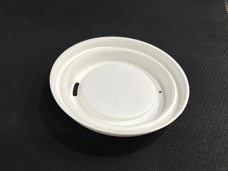 Eco Friendly Personalized Disposable Compostable Biodegradable Paper Pulp Sip Lid 94 MM